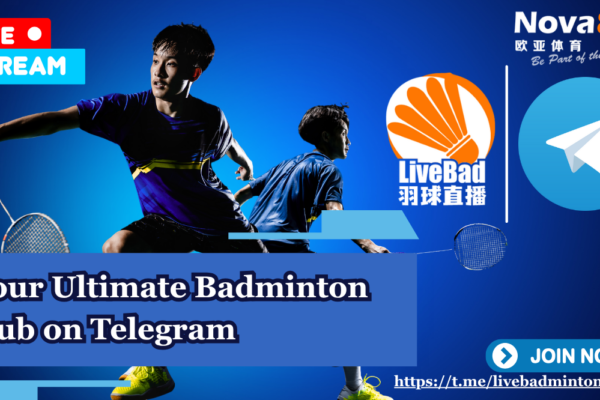 LiveBad Nova88 Telegram Live Badminton Stream