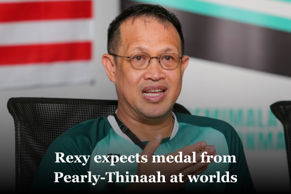 Rexy expects medal from Pearly-Thinaah at worlds