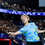 Goh Jin Wei Uber Cup preparations and focus during a high-stakes international match.