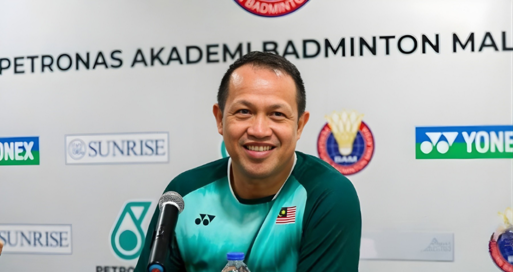 Thomas Cup 2026 Glory featuring national coaching director Rexy Mainaky during a press conference.