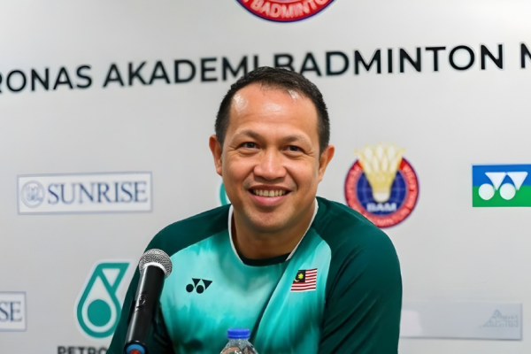 Thomas Cup 2026 Glory featuring national coaching director Rexy Mainaky during a press conference.