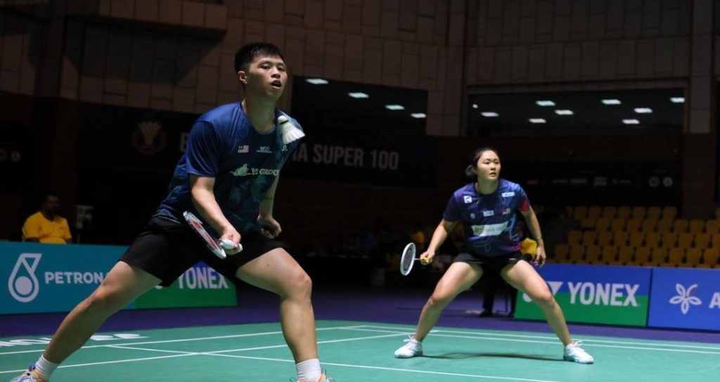 Tang Jie Ee Wei teammates Tien Ci and Chiew Sien competing during the Malaysia BAC 2026 results opening day.
