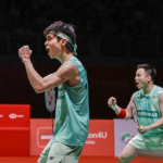 Home Masters Crown celebration featuring Aaron Chia and Soh Wooi Yik.