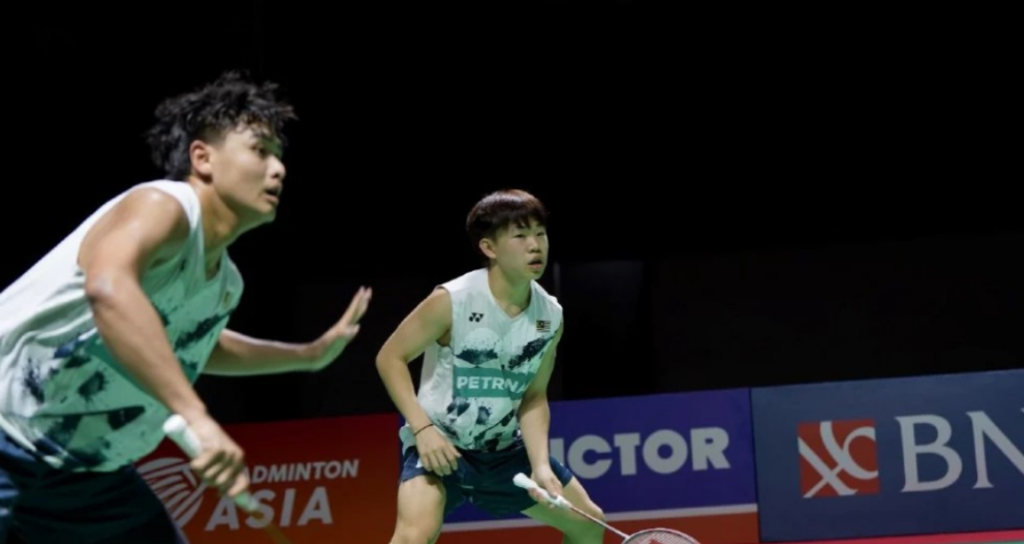 Singapore Open Campaign featuring rising doubles pair Aaron Tai and Kang Khai Xing.