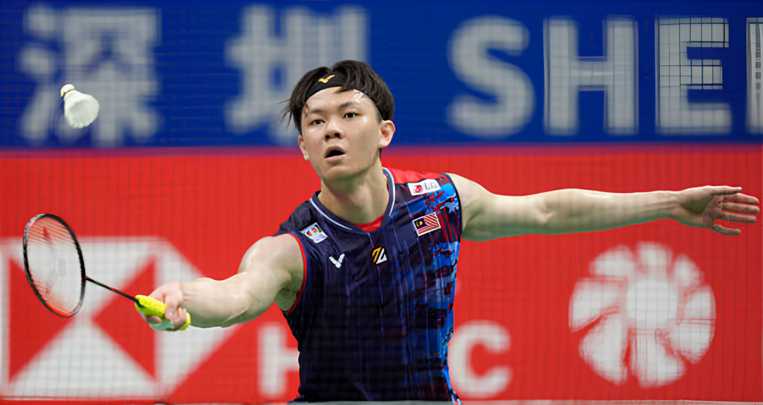 Elite World Tour Form featuring Lee Zii Jia during an intense Thailand Open rally.