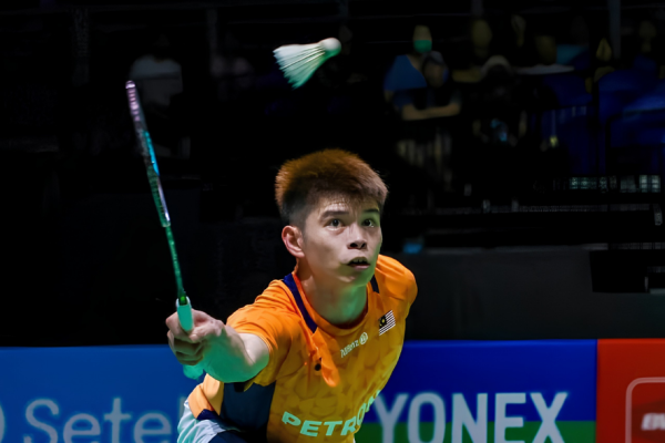 National Squad Discipline featuring Leong Jun Hao in action during a tournament match.