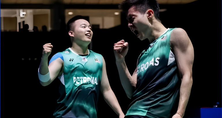 BWF Olympic Cycle Strategy featuring the passionate celebration of Aaron Chia and Soh Wooi Yik.