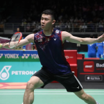 World Tour campaign featuring Lee Zii Jia executing an athletic forehand return.