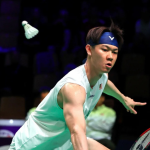 World Tour Slump featuring Lee Zii Jia in intense action on the court.