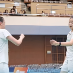 Junior Mixed Team Championship featuring Low Zi Yu and Genevie Lim celebrating on court.