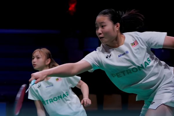 Asian Junior Championships preparation context featuring doubles partners Low Zi Yu and Noraqilah Maisarah Ramdan on court.