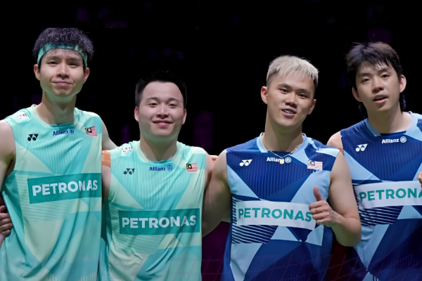 Doubles Reshuffle Gamble featuring Soh Wooi Yik Aaron Chia Tee Kai Wun and Man Wei Chong.