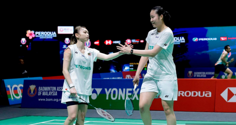 Zi Yu-Noraqilah Semifinal showing Low Zi Yu and Noraqilah Maisarah Ramdan celebrating their point in Taipei.