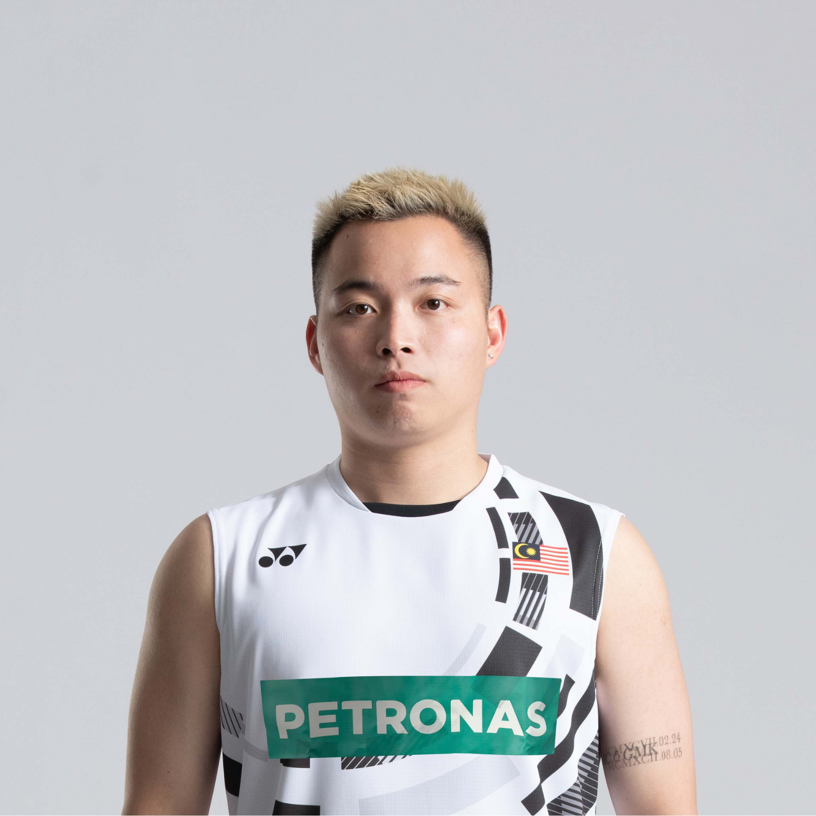 Aaron Chia professional badminton profile image showing the Malaysian Men's Double player smiling