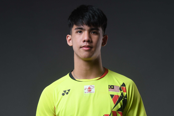 Bryan Jeremy Goonting professional badminton profile image showing the Malaysian Men's Double player smiling