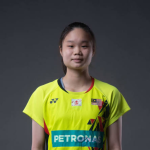Chong Jie Yuprofessional badminton profile image showing the Malaysian Mixed Double player smiling