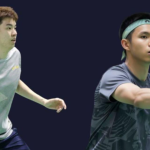 Wei Chong-Wooi Yik Win showing Man Wei Chong and Soh Wooi Yik in action on the green court.