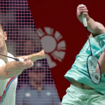 Jun Hao China Masters showing Alex Lanier playing a shot and Leong Jun Hao executing a jump smash.