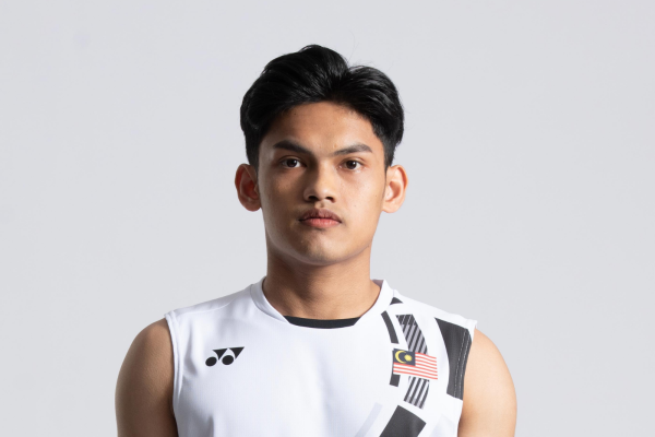 Muhammad Haikal Nazri professional badminton profile image showing the Malaysian Men's Double player smiling