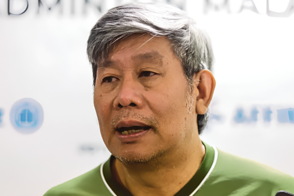 Herry IP Worlds Warning showing Herry Iman Pierngadi speaking to the media in Kuala Lumpur.
