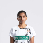 Thinaah Muralitharan professional badminton profile image showing the Malaysian Women's Double player smiling