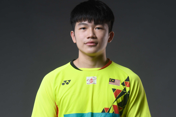 Wong Vin Sean professional badminton profile image showing the Malaysian Men's Double player smiling