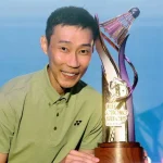 Lee Chong Wei at the LCW Cup junior badminton tournament