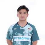 Nur Izzuddin Rumsani professional badminton profile image showing the Malaysian Men's Double player smiling
