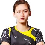 Woon Khe Wei professional badminton profile image showing the Malaysian Women's Double player smiling