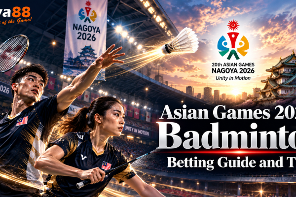 Asian Games 2026 badminton betting guide featuring Malaysian badminton players in Nagoya