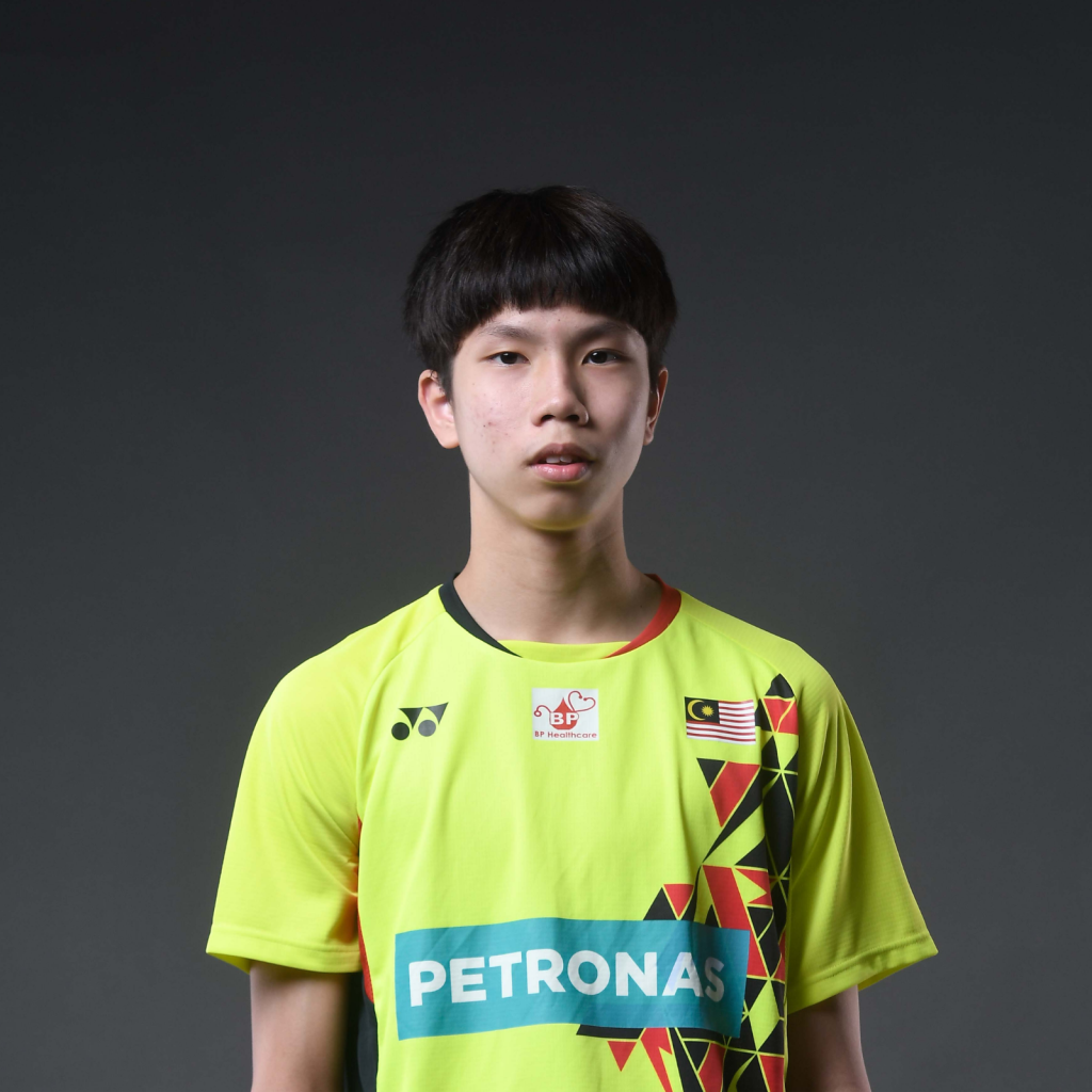 Kong Wei Xiang professional badminton profile image showing the Malaysian singles star