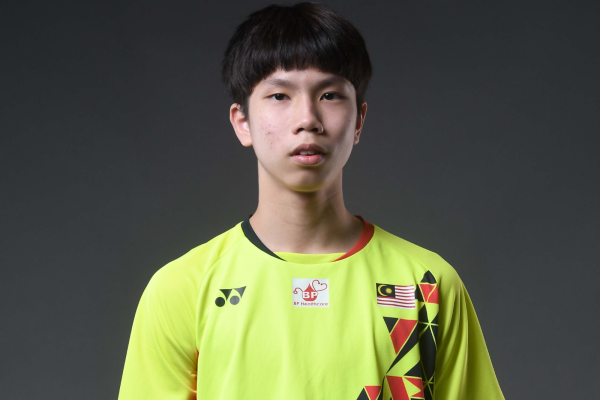 Kong Wei Xiang professional badminton profile image showing the Malaysian singles star