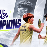 Aaron Tai and Yap Roy King celebrate winning the Arctic Open title in a championship poster graphic.